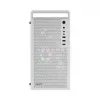 PC skriňa AEROCOOL PGS CS-109-G-WT-v1 Mini Tower SPCC biela — microATX, až do 26 cm GPU, FRGB, mesh predná strana