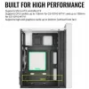 PC skriňa AEROCOOL PGS CS-109-G-WT-v1 Mini Tower SPCC biela — microATX, až do 26 cm GPU, FRGB, mesh predná strana