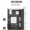 PC skriňa AEROCOOL PGS CS-109-G-WT-v1 Mini Tower SPCC biela — microATX, až do 26 cm GPU, FRGB, mesh predná strana