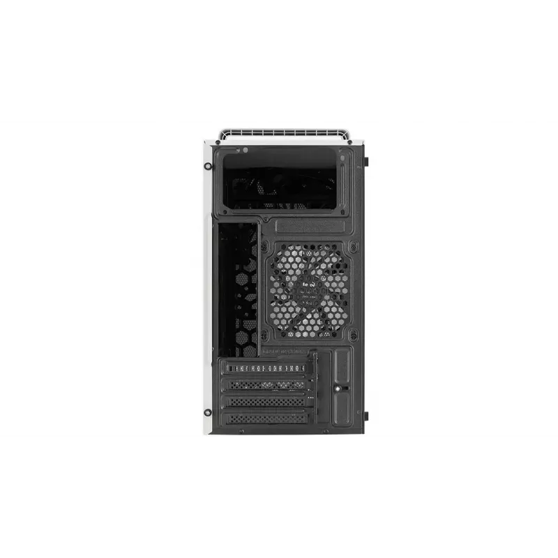 PC skriňa AEROCOOL PGS CS-109-G-WT-v1 Mini Tower SPCC biela — microATX, až do 26 cm GPU, FRGB, mesh predná strana