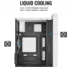 PC skriňa AEROCOOL PGS CS-109-G-WT-v1 Mini Tower SPCC biela — microATX, až do 26 cm GPU, FRGB, mesh predná strana