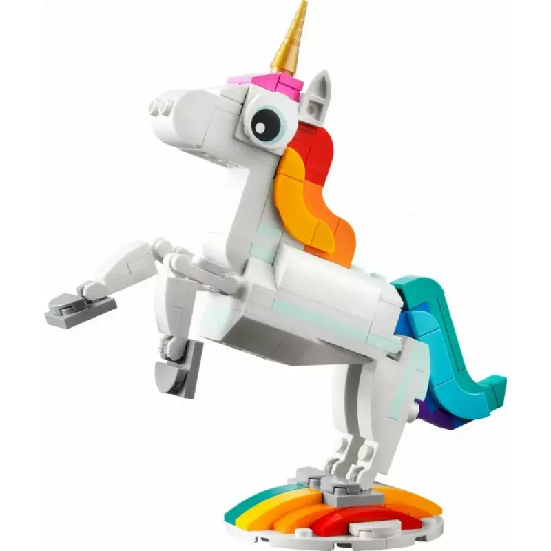 Stavebnica LEGO Creator 3in1 31140 Magický jednorožec, 145 dielov, 130 mm výška, vek 7+