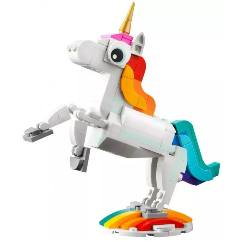 Stavebnica LEGO Creator 3in1 31140 Magický jednorožec, 145 dielov, 130 mm výška, vek 7+