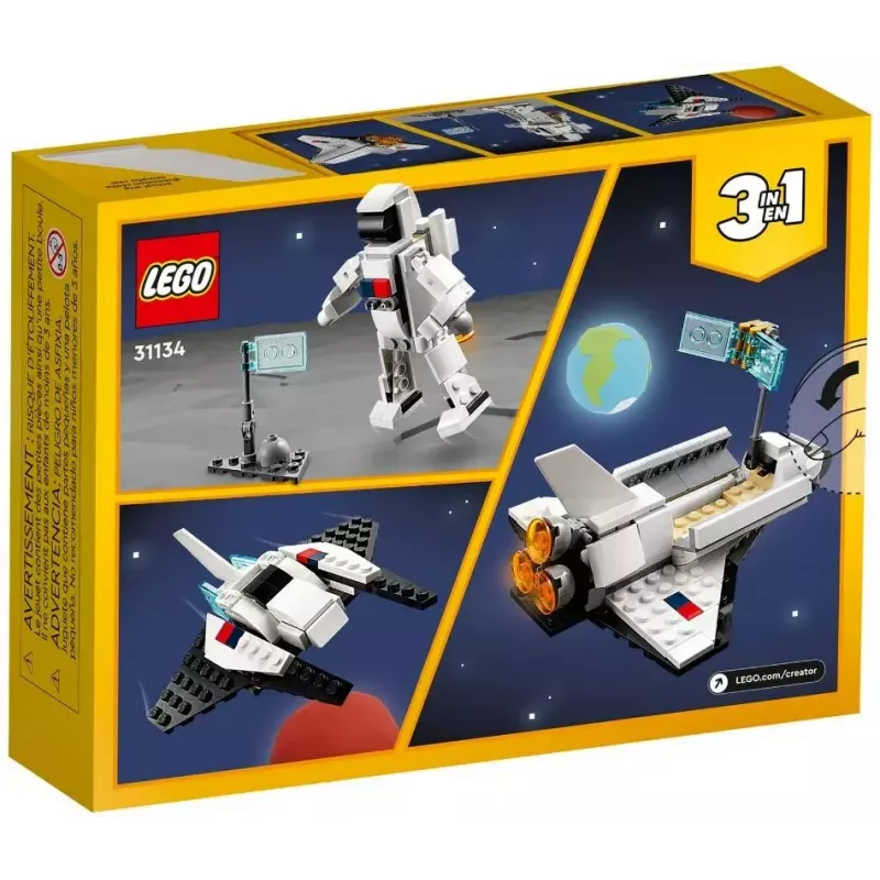 LEGO Creator 3-in-1 Space Shuttle stavebnica 31134 — 144 dielov, pre deti od 6 rokov, 160×120×60 mm