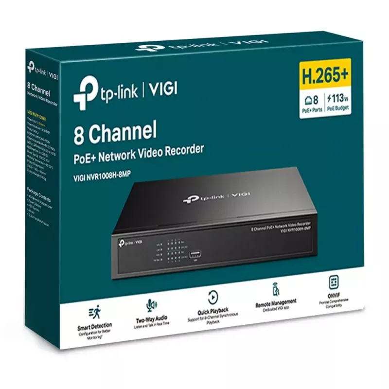 TP-Link VIGI 8-kanálový PoE+ sieťový videorekordér