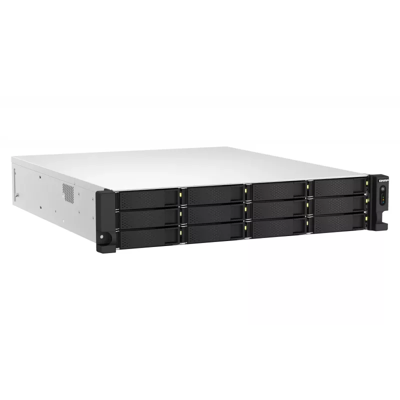 QNAP TS-h1887XU-RP NAS Rack (2U) Intel Xeon E E-2334 16 GB DDR4 0 TB QuTS hero Black, biela