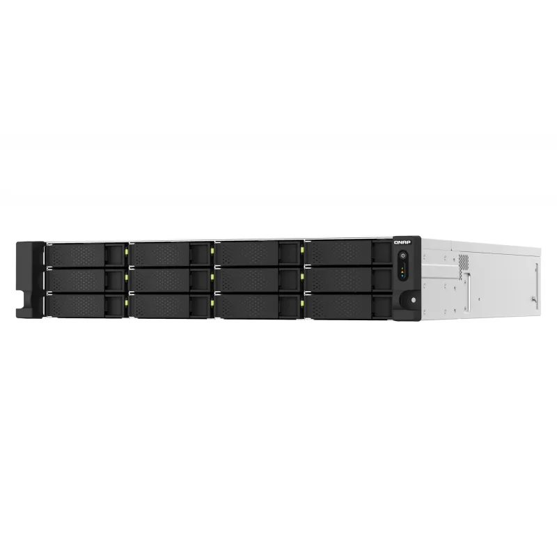 QNAP TS-h1887XU-RP NAS Rack (2U) Intel Xeon E E-2334 16 GB DDR4 0 TB QuTS hero Black, biela