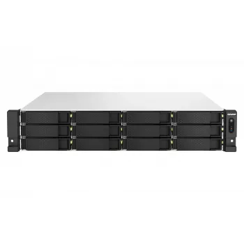 QNAP TS-H1887XU-RP NAS Rack (2U) Intel Xeon E E-2336 32 GB DDR4 0 TB QuTS hero Black, biela