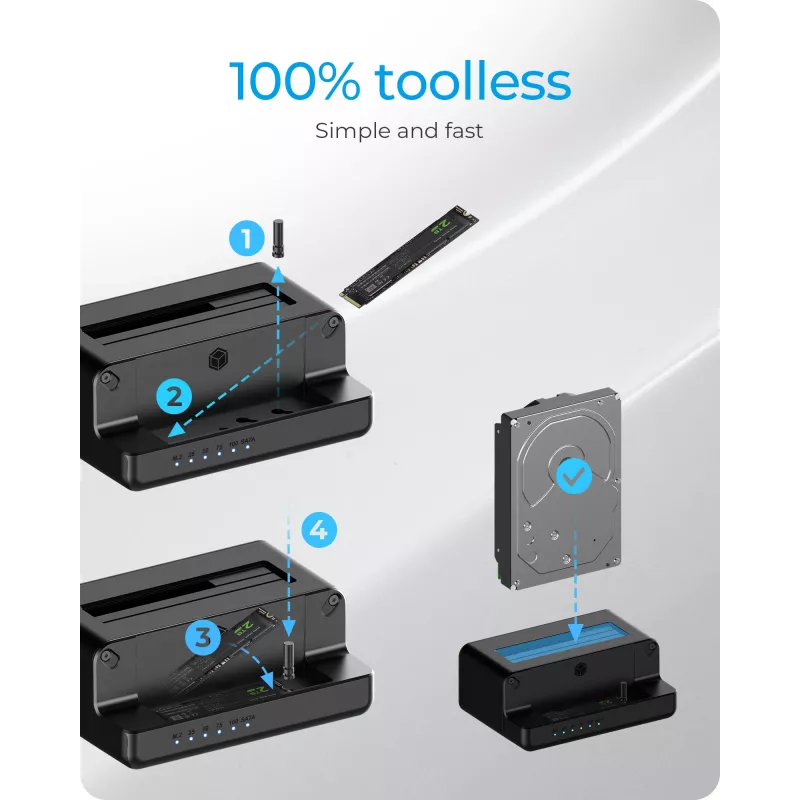 ICY BOX IB-2914MSCL-C31 USB 3.2 Gen 2 (3.1 Gen 2) Type-C čierny