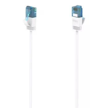 Hama Flexi-slim sieťový kábel biely 0,75 m Cat6a U/UTP RJ-45 10000 Mbit/s