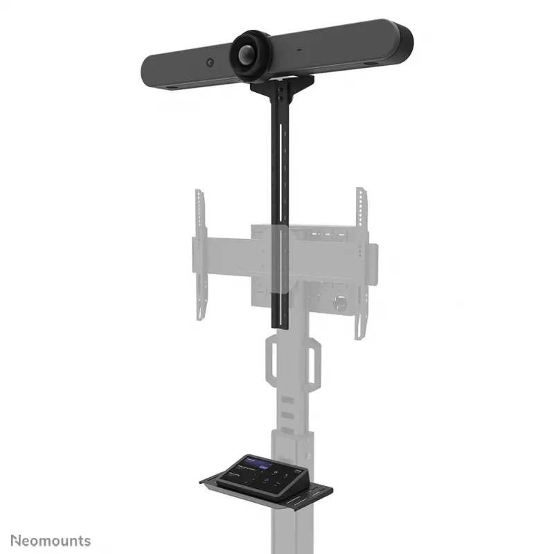 Neomounts Select AFLS-825BL1 video a multimediálna súprava (polica na kameru, polica AV, adaptér Logitech Rally Bar (Mini)) pre FL50S-825BL1, max. 9 kg, oceľ, čierna