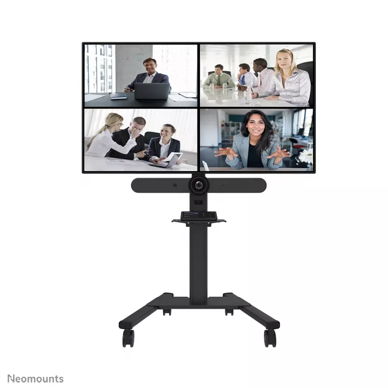 Neomounts Select AFLS-825BL1 video a multimediálna súprava (polica na kameru, polica AV, adaptér Logitech Rally Bar (Mini)) pre FL50S-825BL1, max. 9 kg, oceľ, čierna