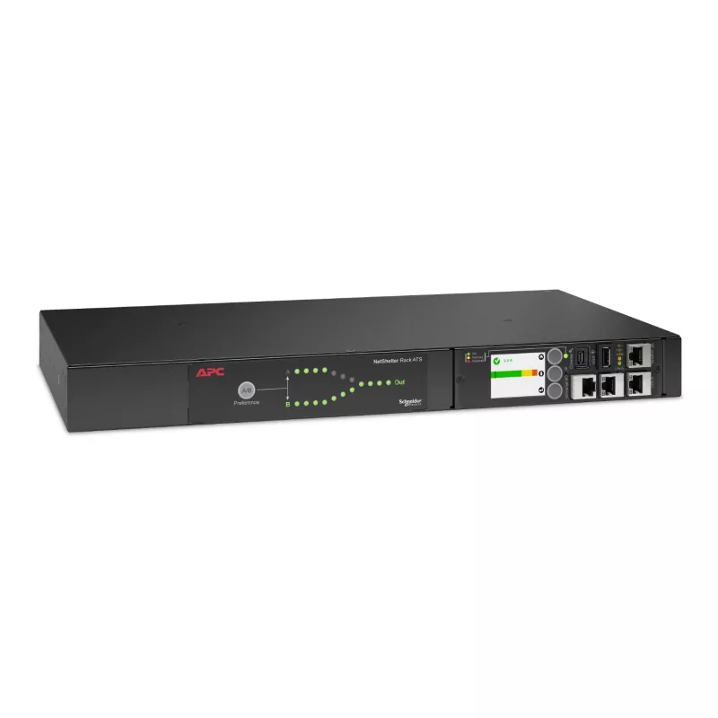 APC Automatic Transfer Switch AP4423A - (8x) C13 + (1x) C19, 3680W, montáž do racku, 1U