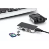 DIGITUS USB 3.0 čítačka kariet, podporuje MS/SD/SDHC/MiniSD/M2/CF/MD/SDXC karty, 1M USB-A pripojovací kábel