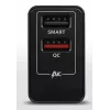 Axagon ACU-QS24 QUICK a SMART nabíjačka, 2x USB port QC3.0/AFC/FCP + 5V-1,2A, 24W