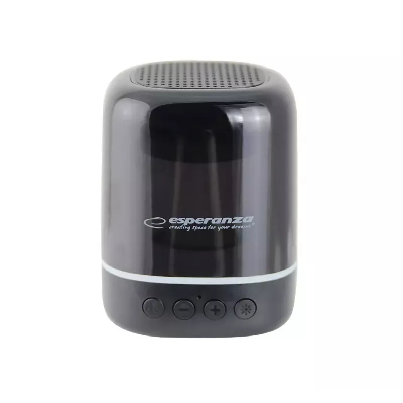Prenosný reproduktor ESPERANZA EP154, 3W RMS, Bluetooth 5.0, MicroSD, FM, 4 h prehrávanie, čierny