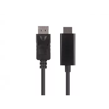 LANBERG káblový adaptér DisplayPort HDMI čierny