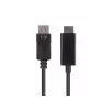 LANBERG DisplayPort(m) V1.1 -> HDMI(m) kábel 1,8 m čierny