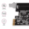 Axagon PCEA-P1N PCIe - 1x paralelný port adaptér s SP & LP, PCIe, paralelný, samica, Full-height / Low-profile, PCIe 2.0, Čína