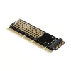 Axagon PCEM2-1U PCIe x16/x8/x4 - M.2 NVMe M-Key slot adaptér 1U