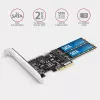 Axagon PCES-SA4M2 PCIe radič 2x interný SATA 6G port + M.2 B-Key rozširujúca karta/adaptér M.2, SATA