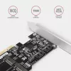 Axagon PCES-SA4M2 PCIe radič 2x interný SATA 6G port + M.2 B-Key rozširujúca karta/adaptér M.2, SATA