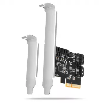 Axagon PCES-SA4X4 PCIe radič - 4x interný SATA 6G port, ASM1164, SP & LP