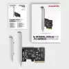 Axagon PCES-SA4X4 PCIe radič - 4x interný SATA 6G port, ASM1164, SP & LP