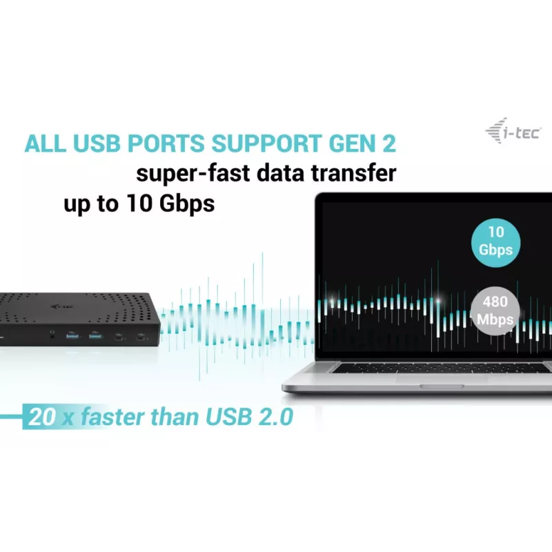 i-tec USB 3.0 / USB-C / Thunderbolt, 3x 4K dokovacia stanica Gen 2 + Power Delivery 100W