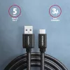 USB kábel Axagon BUCM3-AM15AB USB 3.2 Gen 1 1,5m USB-C USB-A čierny