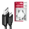 USB kábel Axagon BUCM-AM10TB USB 2.0 0,6 m USB-C USB-A čierny