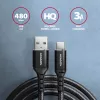 USB kábel Axagon BUCM-AM15AB USB 2.0 1,5 m USB A USB C čierny
