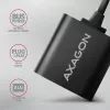 Externý USB audio adaptér AXAGON ADA-12 s 1x 3,5 mm jack pre slúchadlá a mikrofón