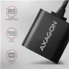 Externý USB audio adaptér AXAGON ADA-12 s 1x 3,5 mm jack pre slúchadlá a mikrofón