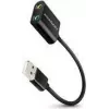 Externý USB audio adaptér AXAGON ADA-12 s 1x 3,5 mm jack pre slúchadlá a mikrofón