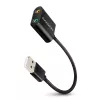 Externý USB audio adaptér AXAGON ADA-12 s 1x 3,5 mm jack pre slúchadlá a mikrofón