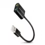 Externý USB audio adaptér AXAGON ADA-12 s 1x 3,5 mm jack pre slúchadlá a mikrofón