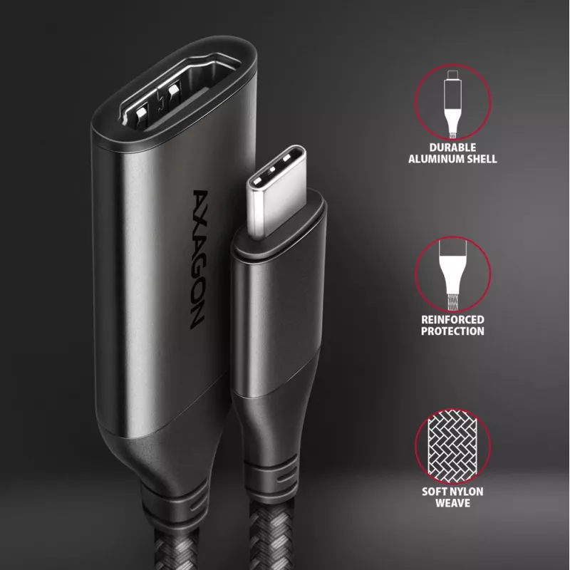 Axagon RVC-HI2M USB-C -> HDMI 2.0a adaptér 4K/60Hz HDR10