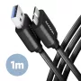 Axagon BUMM3-AM10AB SPEED Micro-B USB <> USB-A 3.2 Gen 1 kábel 1 m