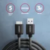 Axagon BUMM3-AM10AB SPEED Micro-B USB <> USB-A 3.2 Gen 1 kábel 1 m