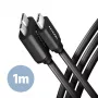 USB kábel Axagon BUMM3-CM10AB Micro-USB B na USB C 1m čierny