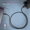 USB kábel Axagon BUMM3-CM10AB Micro-USB B na USB C 1m čierny