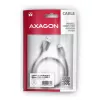 Axagon BUMM-AM10AB HQ kábel Micro USB <-> USB-A, 1m, USB 2.0, 2,4A, ALU, opletený, čierny