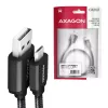 Axagon BUMM-AM15AB USB kábel USB 2.0 1,5 m Micro-USB B USB A čierny