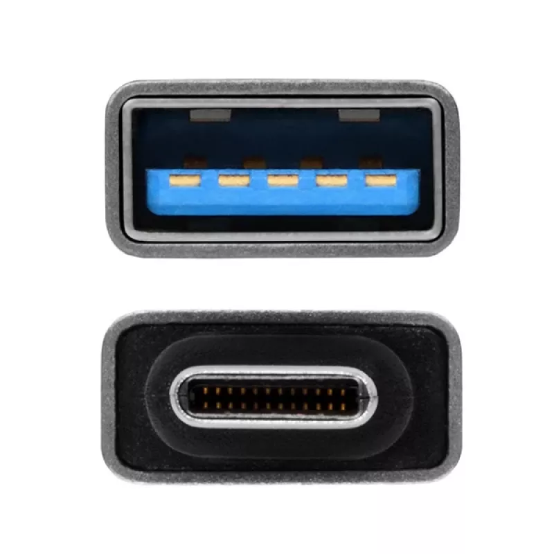 Axagon RUCM-AFA adaptér USB-C (M) -> USB-A (F), USB 3.2 Gen 2, 3A, ALU