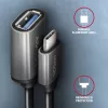 Axagon RUCM-AFAC Káblový adaptér USB-C (M) -> USB-A (F), 20 cm, USB 3.2 Gen 1, 3A, ALU