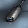 Axagon RUCM-AFAC Káblový adaptér USB-C (M) -> USB-A (F), 20 cm, USB 3.2 Gen 1, 3A, ALU