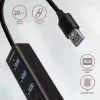 Axagon HMA-CR3A Kovový USB 3.2 Gen 1 multi-port hub s tromi USB portami a čítačkou kariet