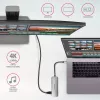 Axagon HMC-HCR3A 3x USB-A+ HDMI+ SD/microSD USB-C 3.2 Gen 1 hub 20 cm Káblový USB 3.2 Gen 1 (3.1 Gen 1) Type-C sivý
