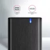 Axagon EEM2-SB2 Externé USB-C 3.2 Gen 2 kovové puzdro pre M.2 NVMe & SATA SSD disky. Bez skrutiek